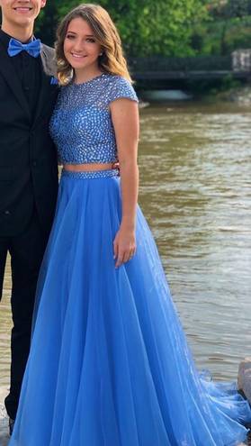 Periwinkle Sherri Hill Prom Dress