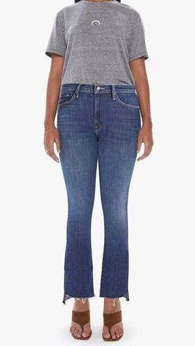 MOTHER Denim  The Insider Crop Step Fray In Girl Crush Blue Jeans Size 29