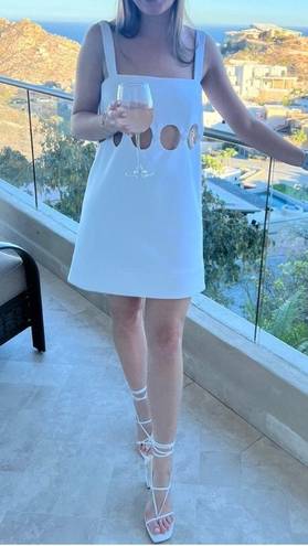 Alexis  Baring Cut Out Dress In Blanche White L