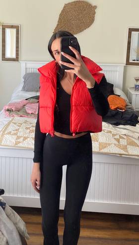 Red Puffer Vest