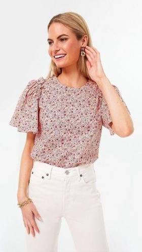 Tuckernuck  Hyacinth House Molli Pink Red Floral Top New Size XS