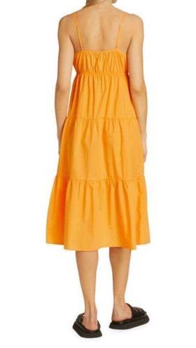 Rails  Avril Sleeveless Tiered Midi Dress In Marigold Size Medium