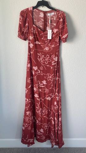 Petal and Pup  Franklin Maxi Dress in Rust Size 6 NWT