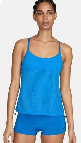 Nike New.  pacific blue swim/athletic top. Large.