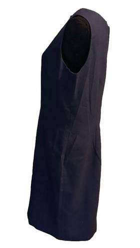 Oleg Cassini Vintage  Sleeveless Sheath Navy Blue Dress