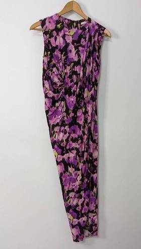 Jason Wu  Printed Draped Jersey Sleeveless Sheath Dress Size 6 Preowned FLAWS