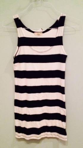 Zenana Outfitters  Black White Stripe Bodycon Dress