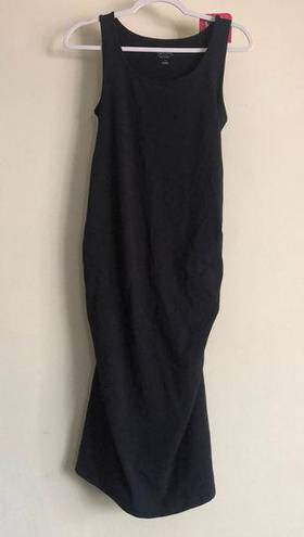 Isabel Maternity Black Sleeveless T-Shirt Dress