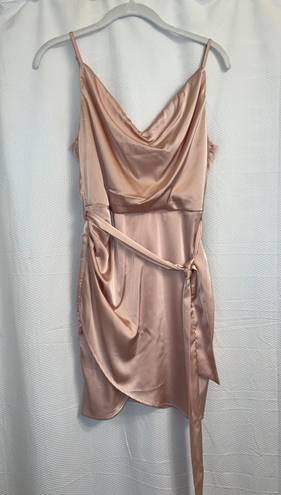 I Just Have to Have It champagne satin dress