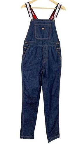 Dickies  Bib Straight Leg Denim Overalls Dark wash Size Small