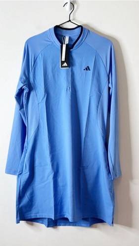 Adidas NWT  Women’s Long Sleeve Golf Dress with shorts Blue Medium