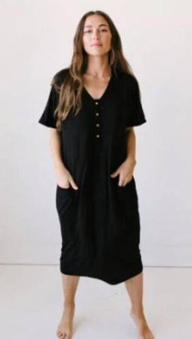 Onyx Dwell + Slumber Cocoon Caftan Dress 