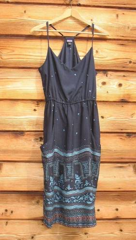 Patagonia NWOT  Blue Halter Midi Dress Pockets