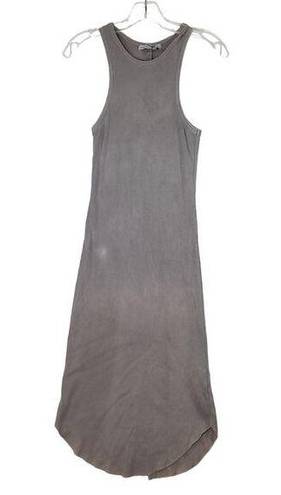 Young Fabulous and Broke  Women's Gray Robbie Ribbed Tank Midi Dress Size XS