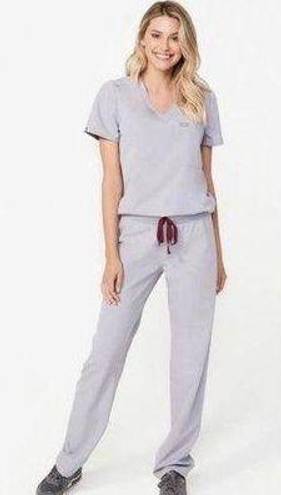 FIGS RARE Scrubs Set Cement Gray