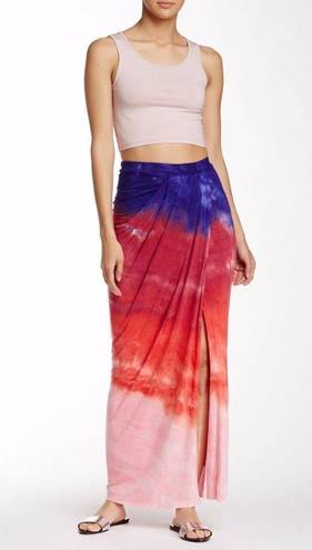 Young Fabulous and Broke NWT  Kit in Purple Rainbow Asymmetrical Wrap Maxi Skirt XS