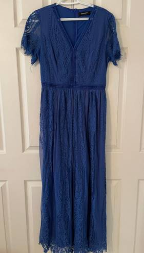 Blue Lace Maxi Dress Size L