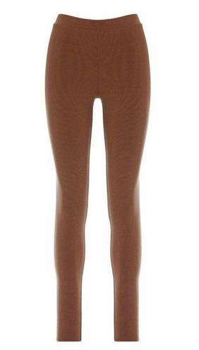 Naked Wardrobe NWOT  Small Brown Ribbed Leggings