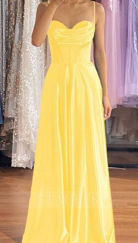 yellow prom dress Size 0