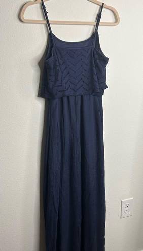 Just Be Women's  Blue Maxi Dress- Medium