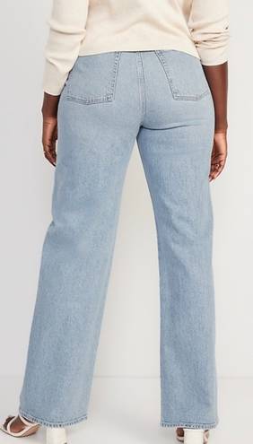 Old Navy Extra High-Waisted Ripped Wide-Leg Jeans
