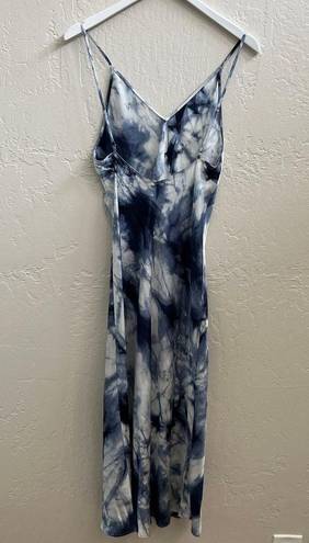 Natori NEW $130  Blue Tie Dye Sora Midi Slip Dress