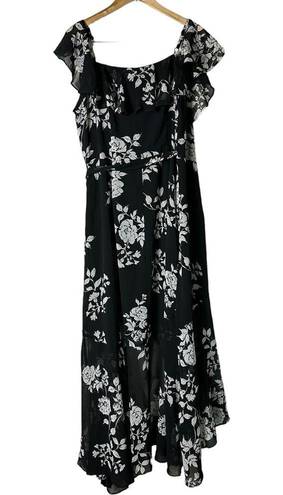 City Chic NEW  Maxi Wrap Dress Night Garden Floral Women’s Size 14