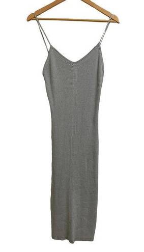 Harper  New York Spaghetti Strap Bodycon Gray Sweater Dress Size Medium