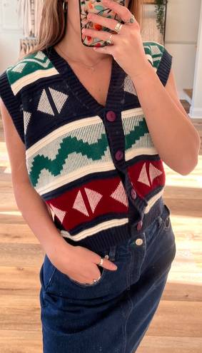 Cabin creek Vintage Christmas Knit Vest 