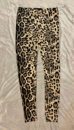 Kardashian Kollection , leopard print leggings size large