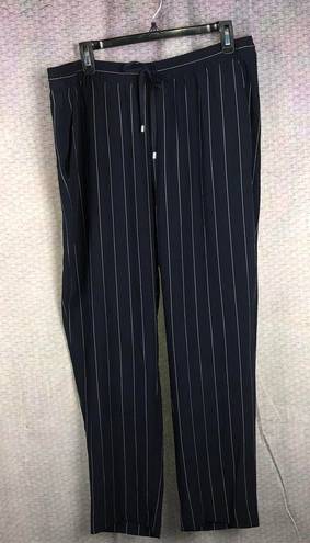 DKNY Blue Striped Pants L NWT