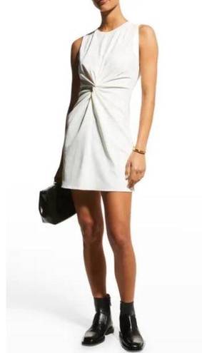 Cinq à Sept Andrea Gathered Sleeveless Mini Dress Ivory, Size 14 New w/Tag $345