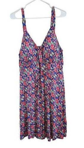 Jessica Simpson  Raven Floral Thin Strap Sweetheart Smock Tank Dress Brami Sz 1X