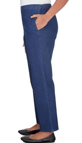 Alfred Dunner Petite alfred dunnor Women's Denim Pull On Short Length Pant