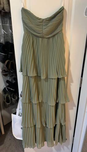 Lulus sage green tiered maxi dress