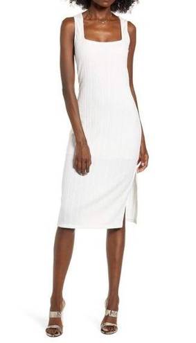 The Row NWT-A White Tank Side Slit Midi Dress XS