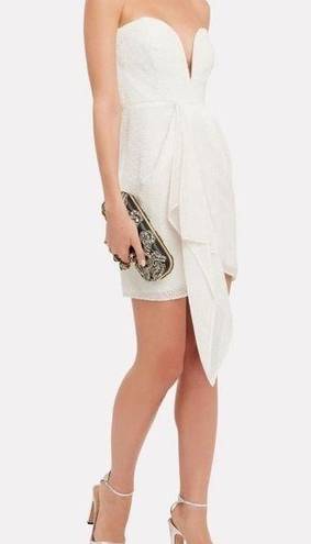 Michelle Mason 𝅺NEW  velvet strapless mini dress