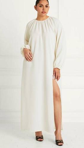 Hill House NWT  The Simone Maxi Dress in Coconut Milk (Offwhite) sZ M