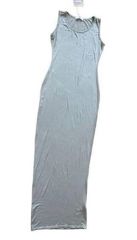 Missguided  square neck blue gray maxi dress size 6 NWT