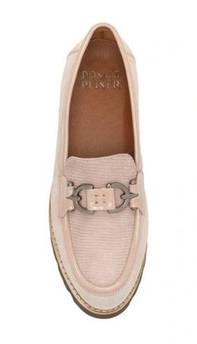 Donald Pliner  Clio Slip-on Chunky Loafer Calf Suede Blush Size 12 NEW (Sold Out)