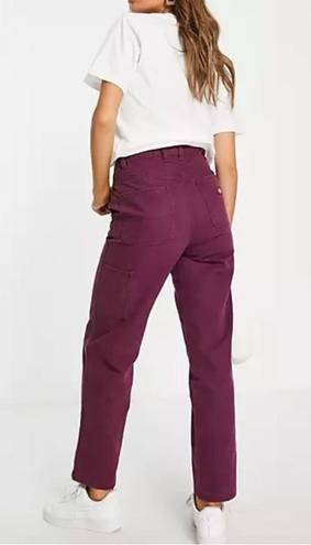 Dickies NWT  Duck Canvas trousers in burgundy