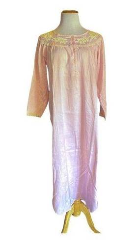 Oscar de la Renta  Pink Label‎ Sheen Night Gown S