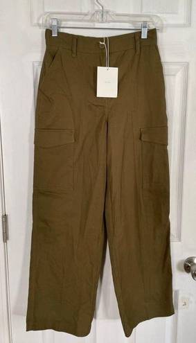 Oak + Fort  Cargo Pants Military Olive Green Size Small NEW