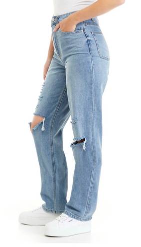 Tinseltown Straight Leg Destructed Jeans Size 9