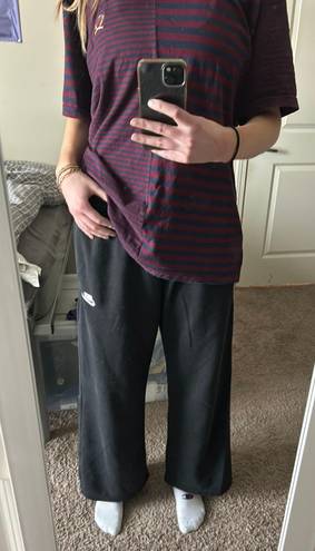 Nike black wide leg sweatpants