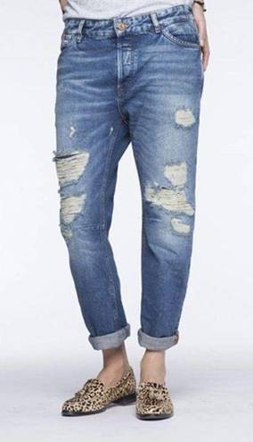 Scotch & Soda Maison Scotch L'Adorable Ripped Boyfriend Jeans Size 25