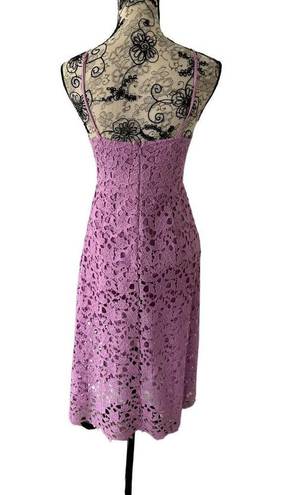 ASTR  THE LABEL Purple Lace A Line Midi Dress Sz M