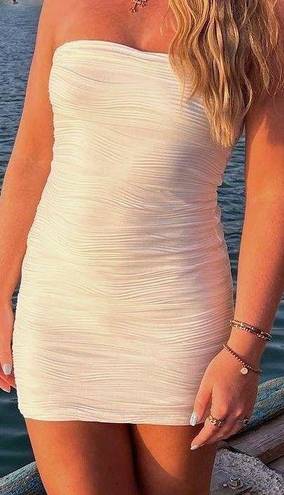 White Strapless Dress Size XS