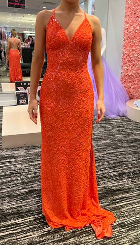 Scala NWT Orange Prom Dress