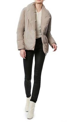 Bernardo NWT  Softy Glam Ecoplume Shawl Collar Puffer Jacket Sz XS